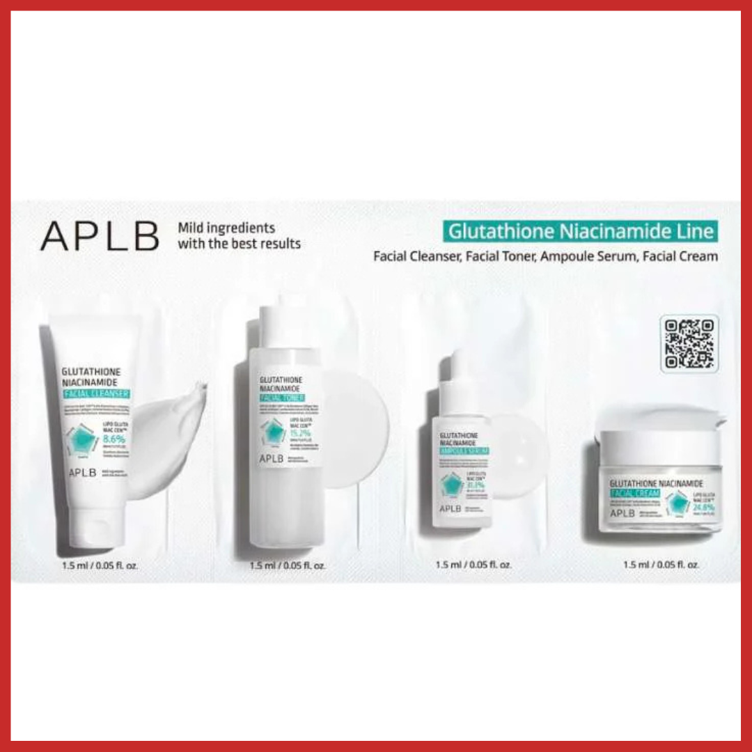 APLB Glutathione Niacinamide Skin 4 Types Sachet Set