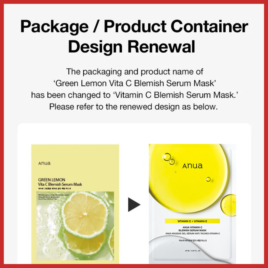 ANUA Vitamin C Blemish Serum Sheet Mask 25ml