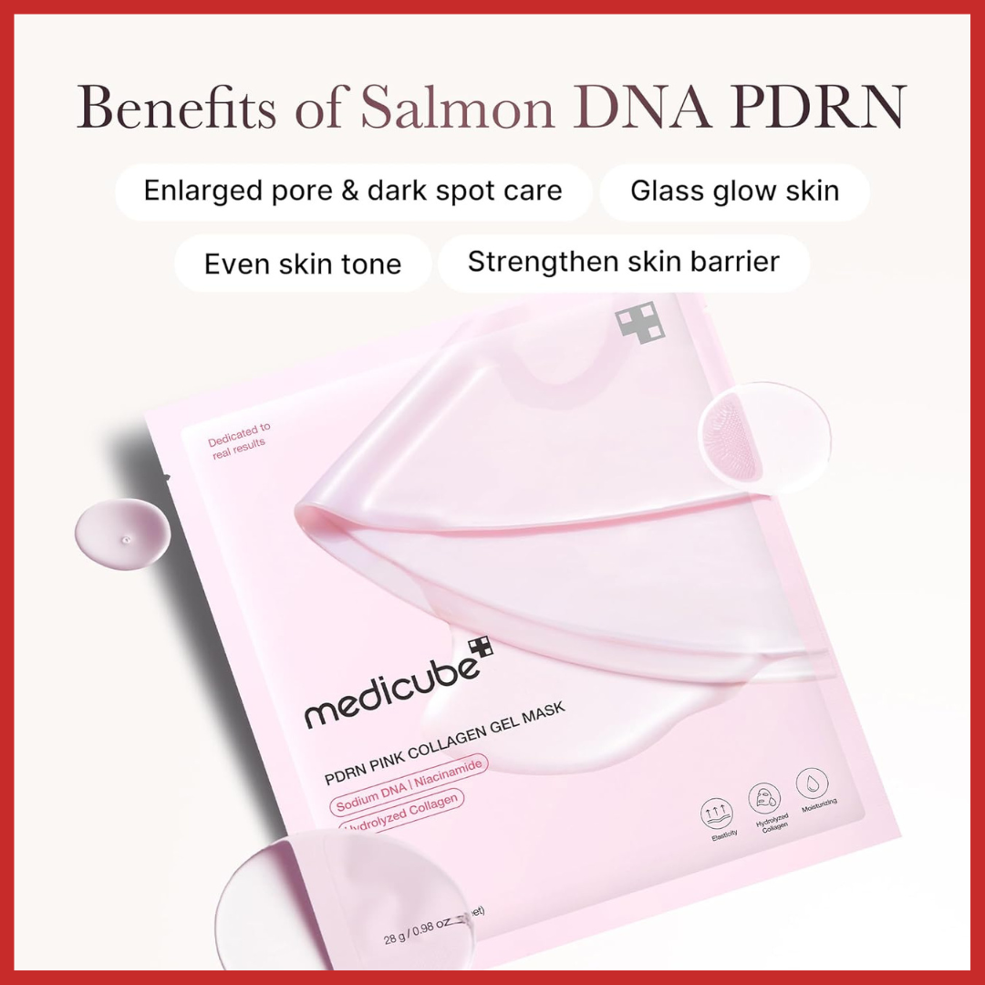 medicube PDRN Pink Collagen Gel Mask 28g 1 Sheet
