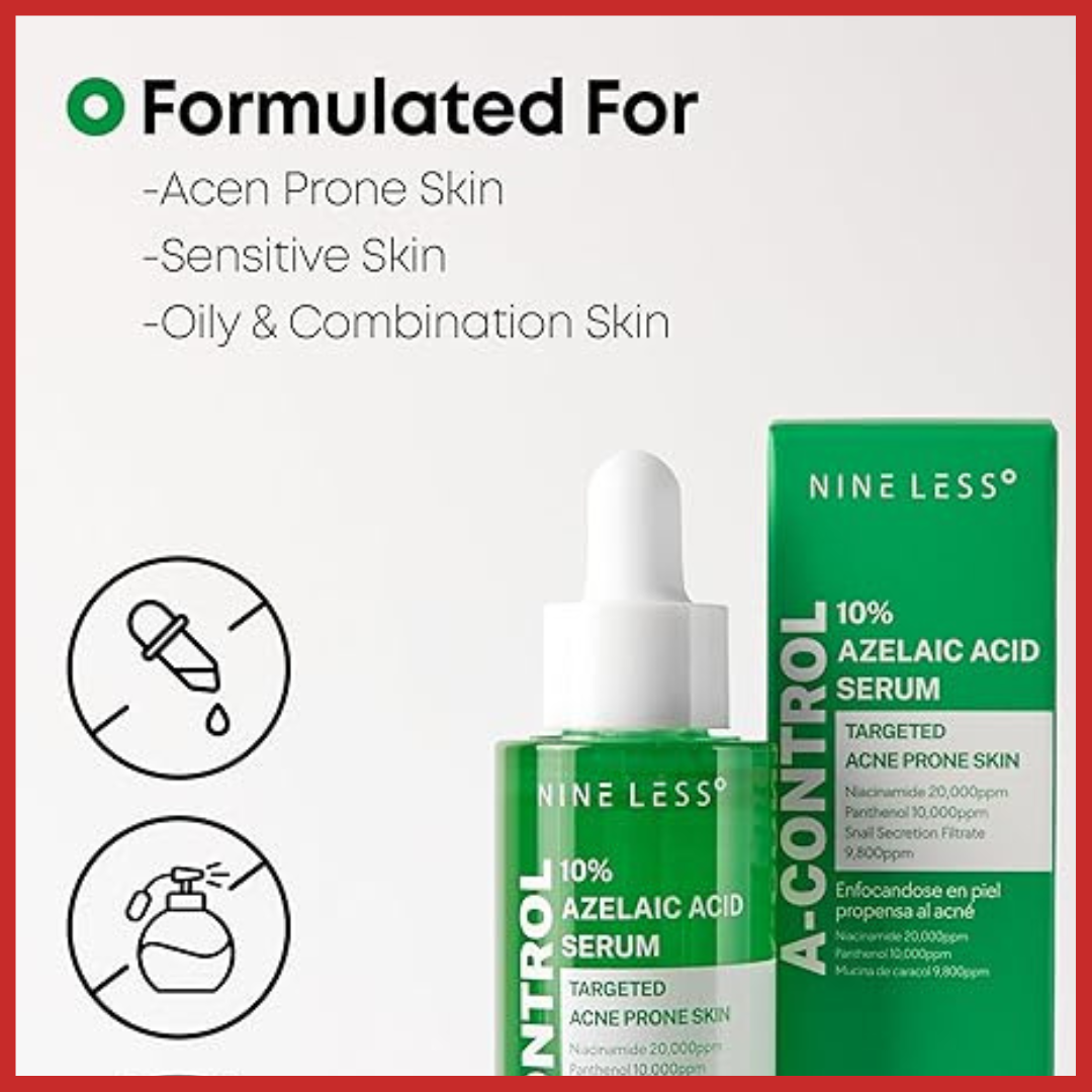 NINELESS A-Control 10% Azelaic Acid Serum 30ml