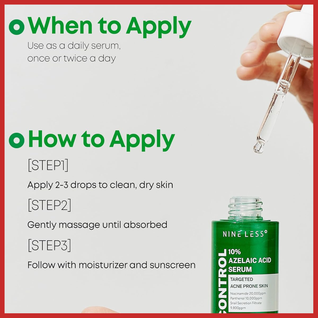 NINELESS A-Control 10% Azelaic Acid Serum 30ml