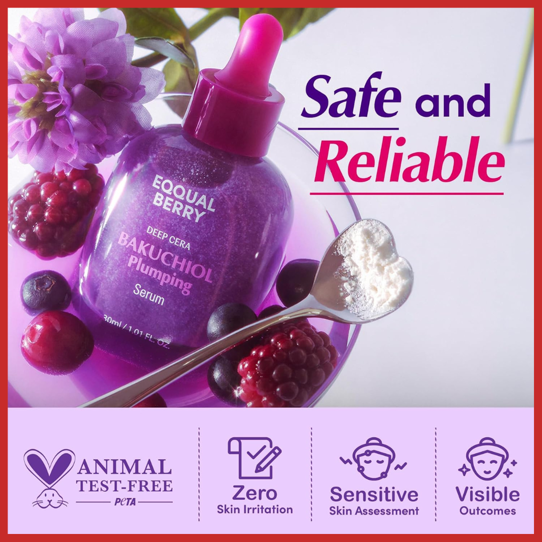 EQQUALBERRY Bakuchiol Plumping Serum 30ml