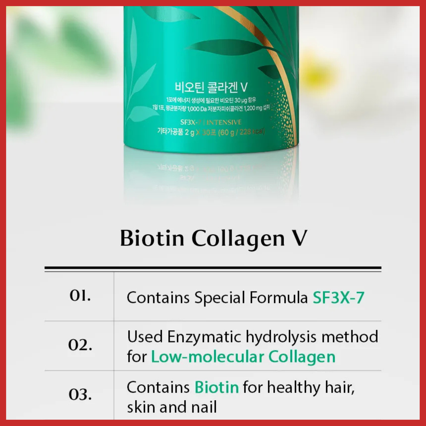 Nutrione BB LAB Biotin Collagen V 2g x 30