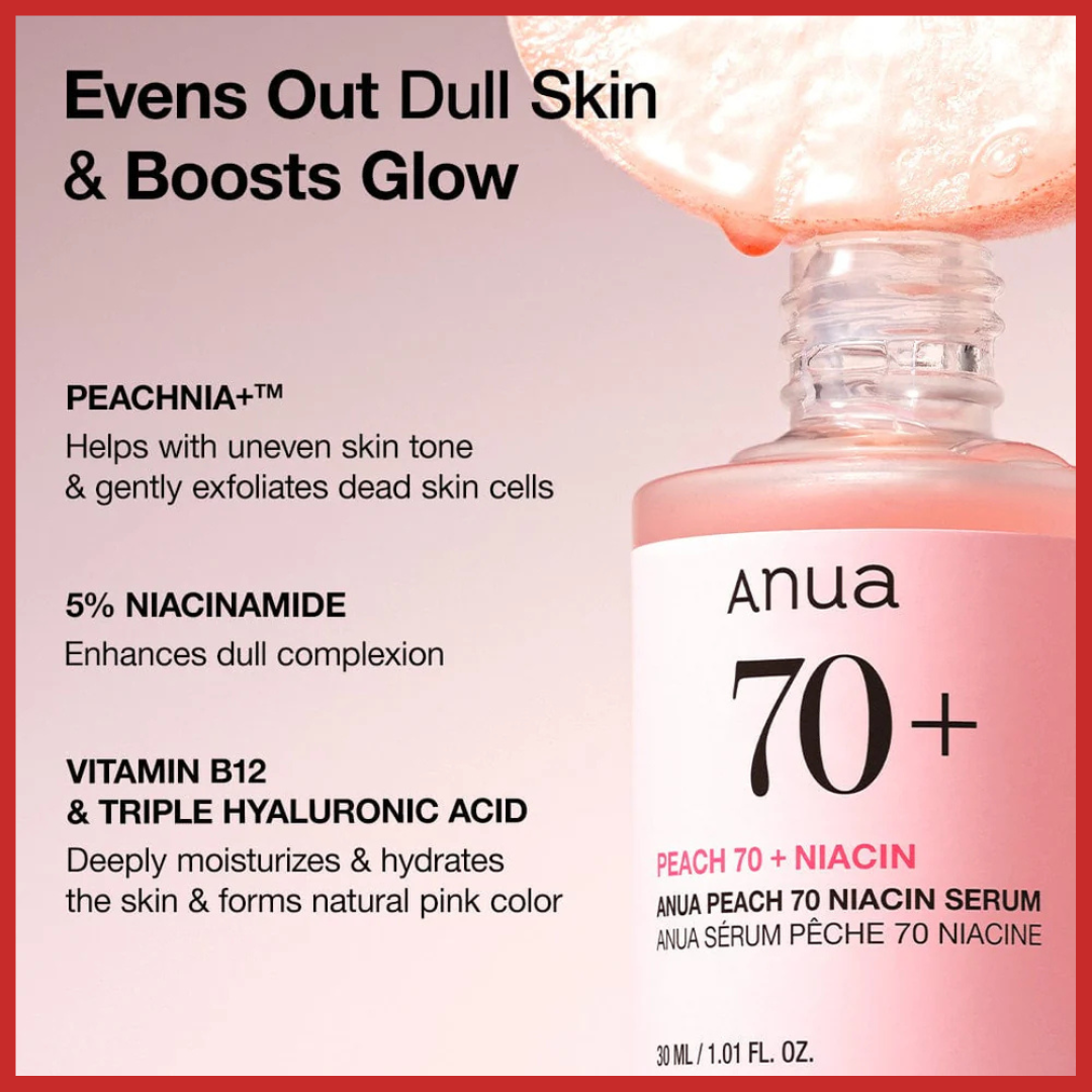 ANUA Peach 70% Niacinamide Serum 30ml