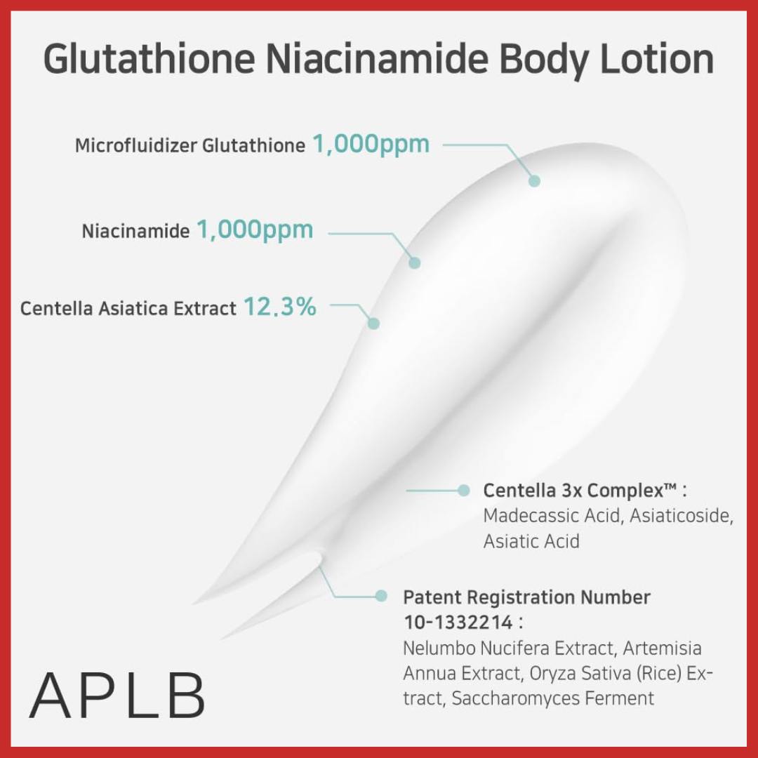 APLB Glutathione Niacinamide Body Lotion 300ml