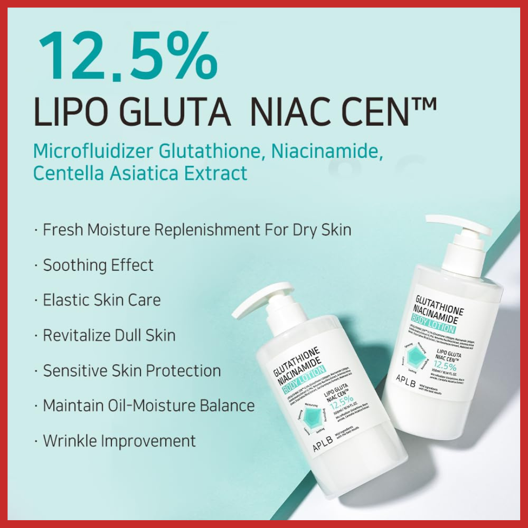 APLB Glutathione Niacinamide Body Lotion 300ml