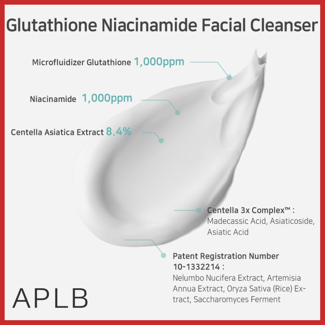 APLB Glutathione Niacinamide Facial Cleanser 80ml