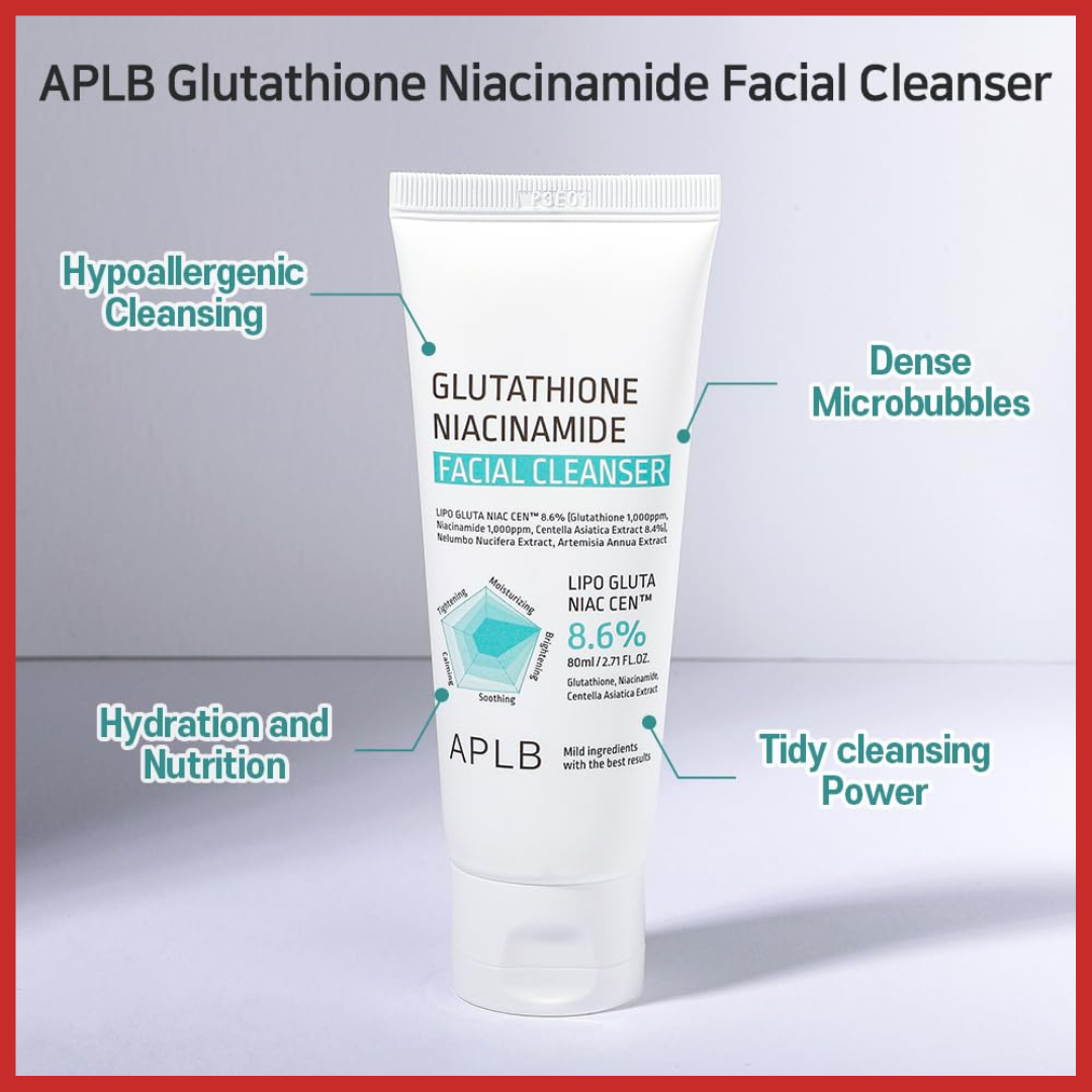 APLB Glutathione Niacinamide Facial Cleanser 80ml