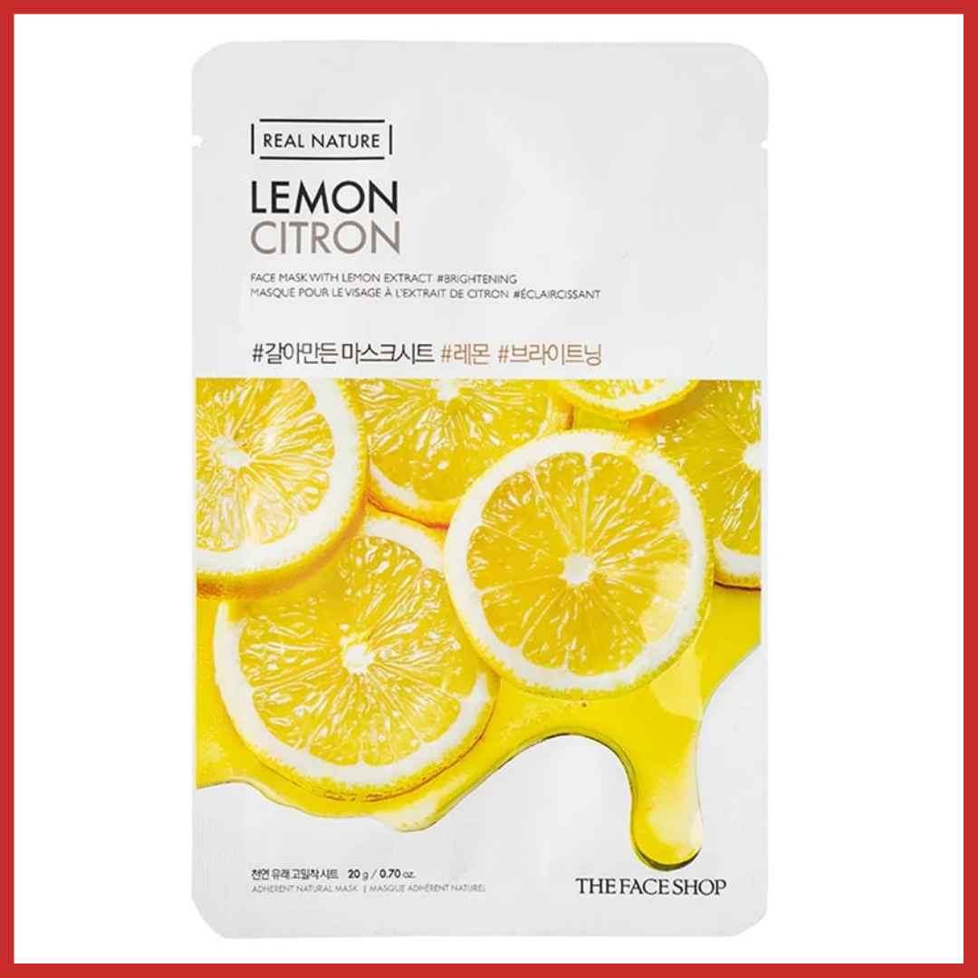 THE FACE SHOP Real Nature Lemon Face Mask 20g