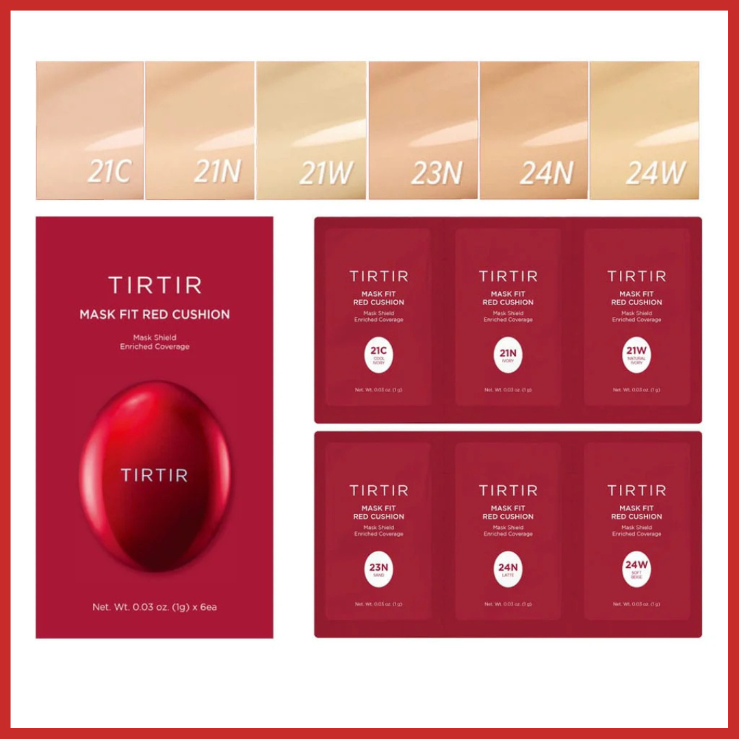 TIRTIR Mask Fit Red Cushion 6 Shade Trial Kit