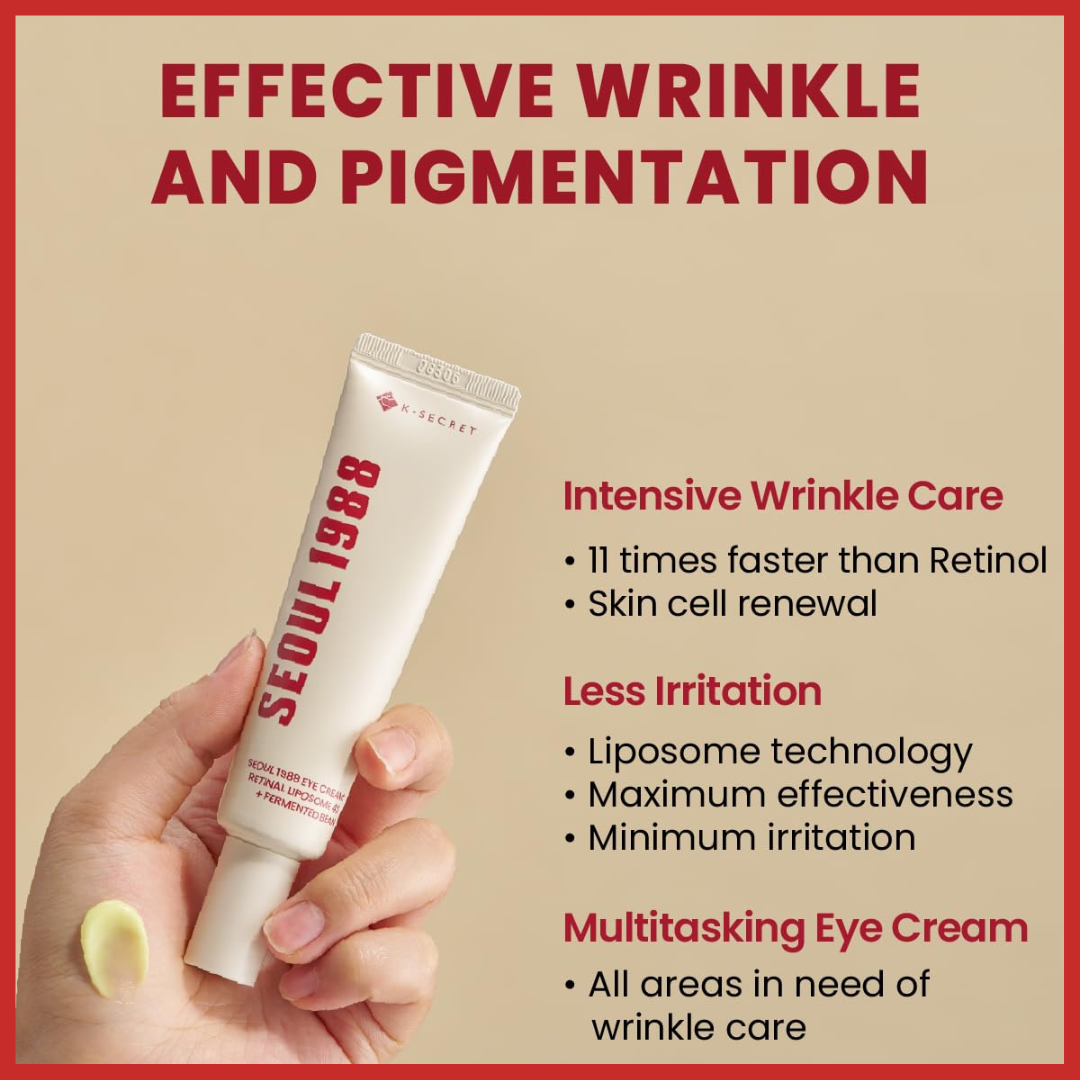 KSECRET SEOUL 1988 Eye Cream : Retinal Liposome 4% + Fermented Bean 30ml