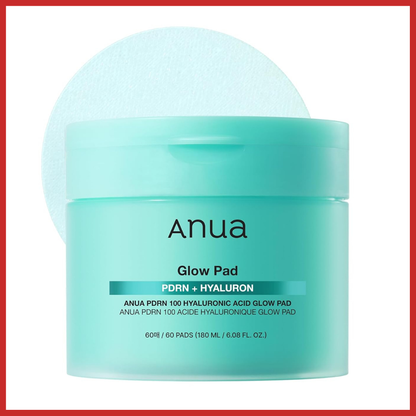 ANUA PDRN 100 Hyaluronic Acid Glow Pad 60 Pads