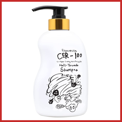 Elizavecca CER-100 Collagen Coating Hair A+ Muscle Helltornado Shampoo 500ml