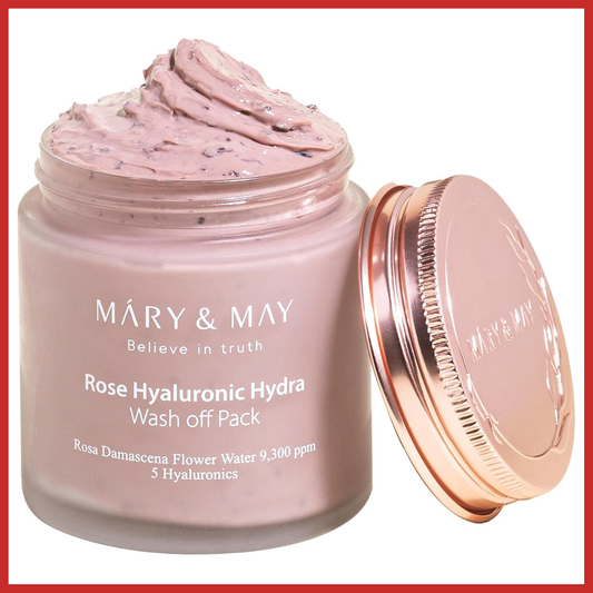 Mary&May Rose Hyaluronic Hydra Wash Off Mask Pack 125g