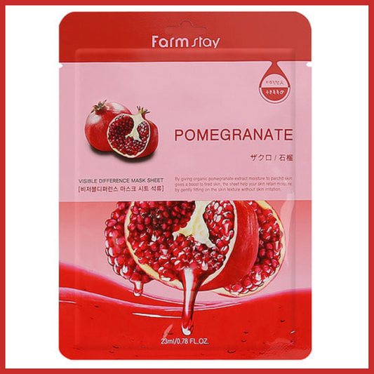 Farmstay Visible Difference Pomegranate Sheet Mask