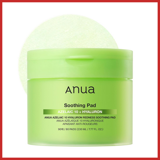 ANUA Azelaic 10 Hyaluron Redness Soothing Pad 60 Pads