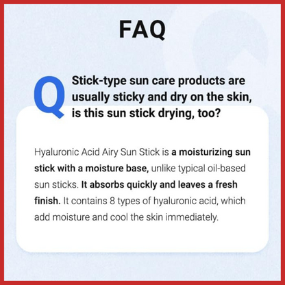 ISNTREE Hyaluronic Acid Airy Sun Stick 22g