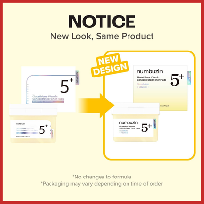 numbuzin No.5 Vitamin-Niacinamide Concentrated Pad 180ml (70Pads)