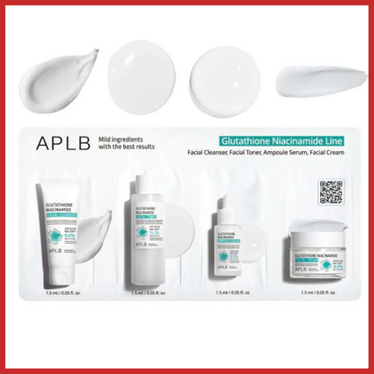 APLB Glutathione Niacinamide Skin 4 Types Sachet Set