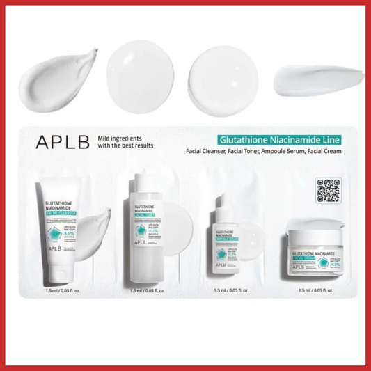 APLB Glutathione Niacinamide Skin 4 Types Sachet Set