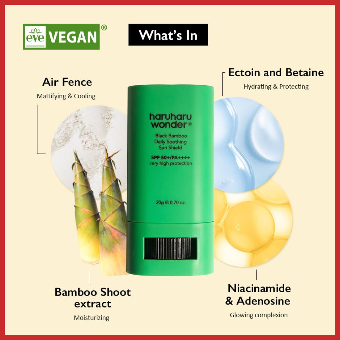 Haruharu WONDER Black Bamboo Daily Soothing Sun Shield 20g