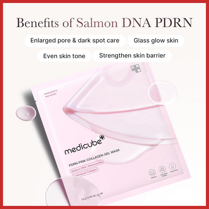 medicube PDRN Pink Collagen Gel Mask 28g 1 Sheet