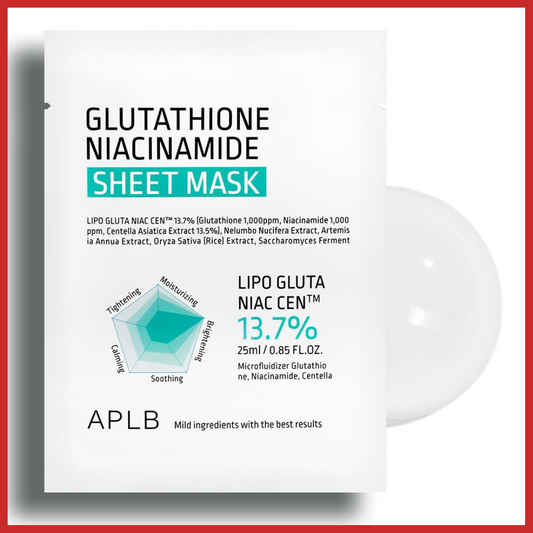 APLB Glutathione Niacinamide Sheet Mask