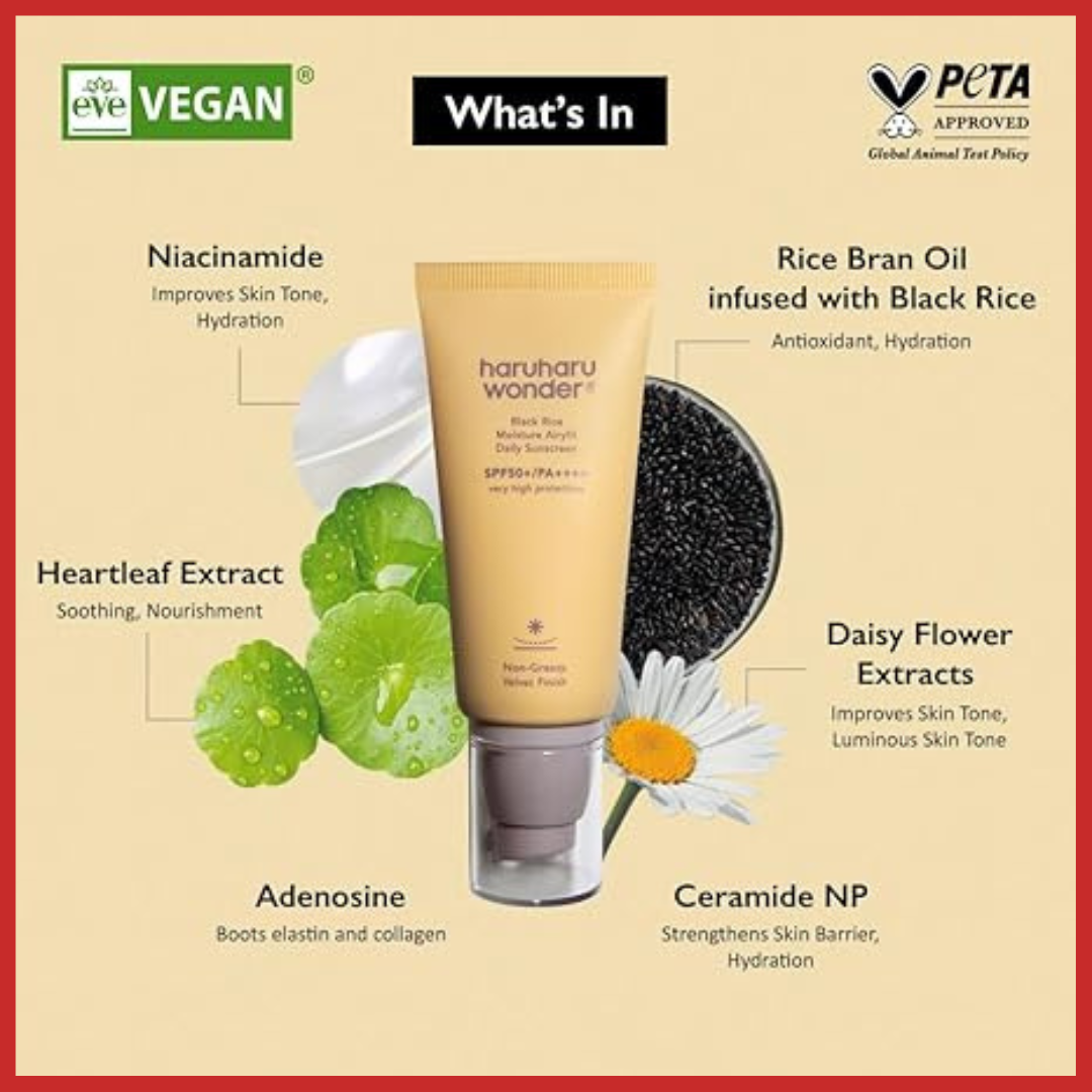 Haruharu WONDER Black Rice Moisture Airyfit Daily Sunscreen Unscented 50ml