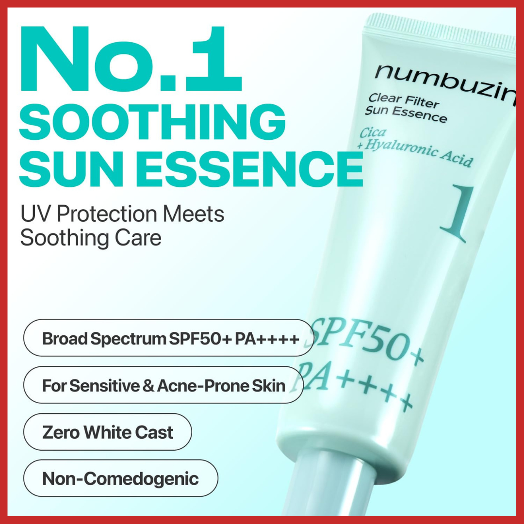 numbuzin No.1 Clear Filter Sun Essence 50ml SPF50+