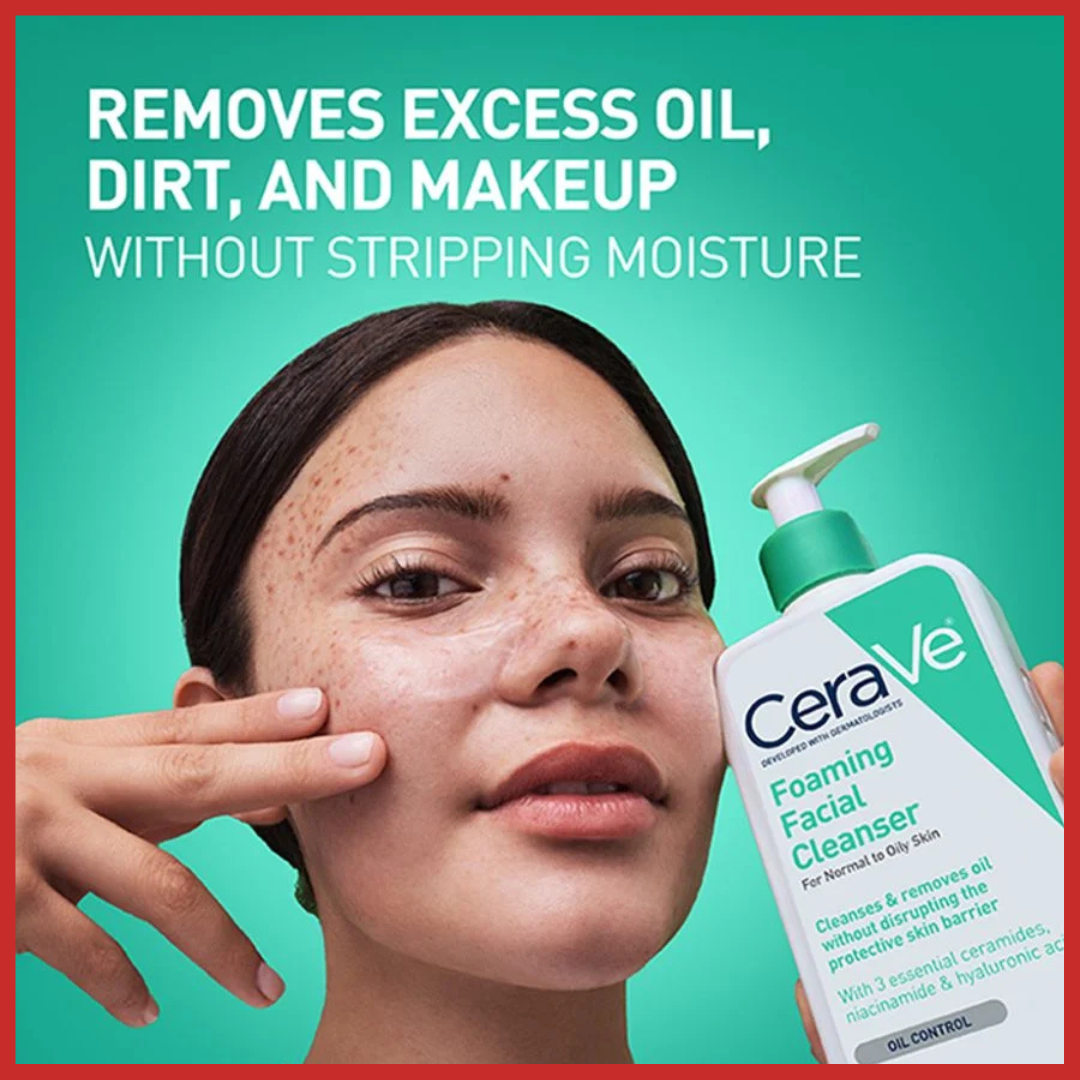 CERAVE Foaming Facial Cleanser for Normal to Oily Skin 236ml