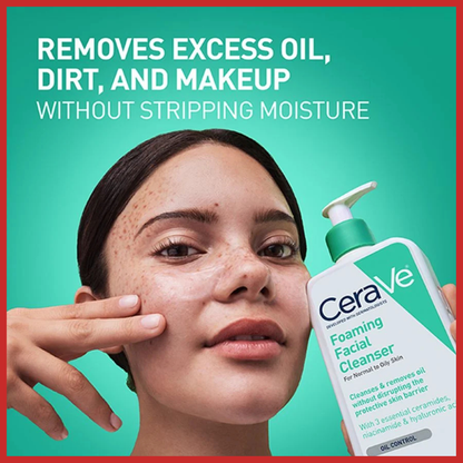CERAVE Foaming Facial Cleanser for Normal to Oily Skin 236ml