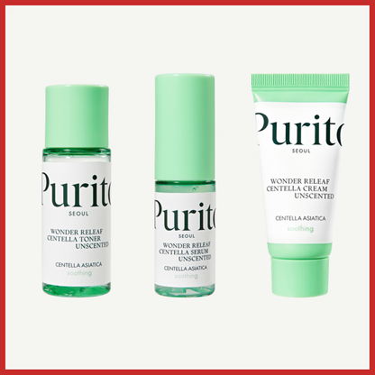 PURITO SEOUL Wonder Releaf Centella Unscented Mini Kit