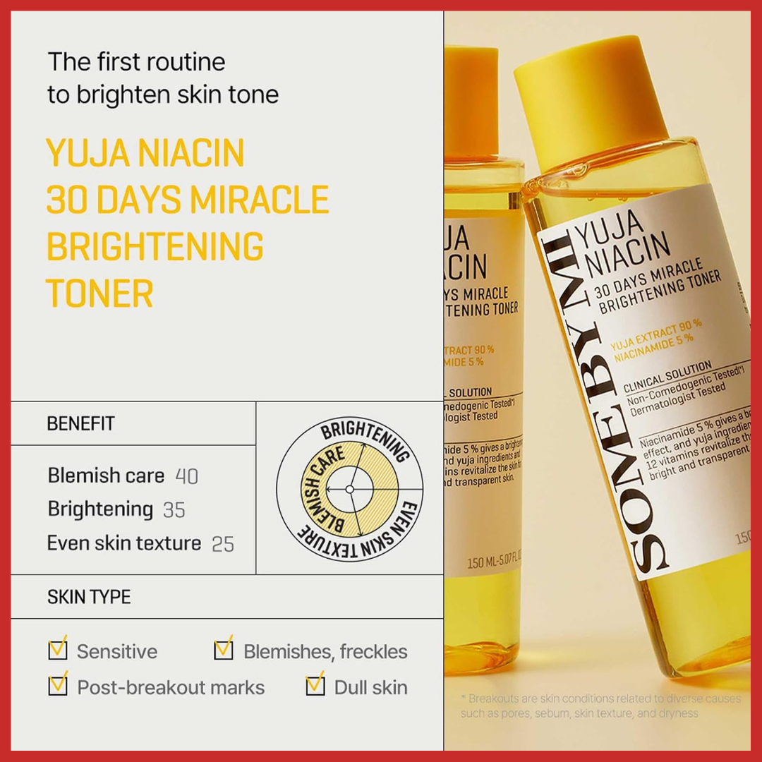 SOME BY MI Yuja Niacin 30 Days Miracle Brightening Toner 150ml