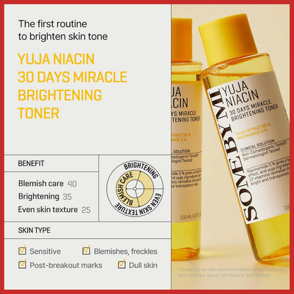 SOME BY MI Yuja Niacin 30 Days Miracle Brightening Toner 150ml