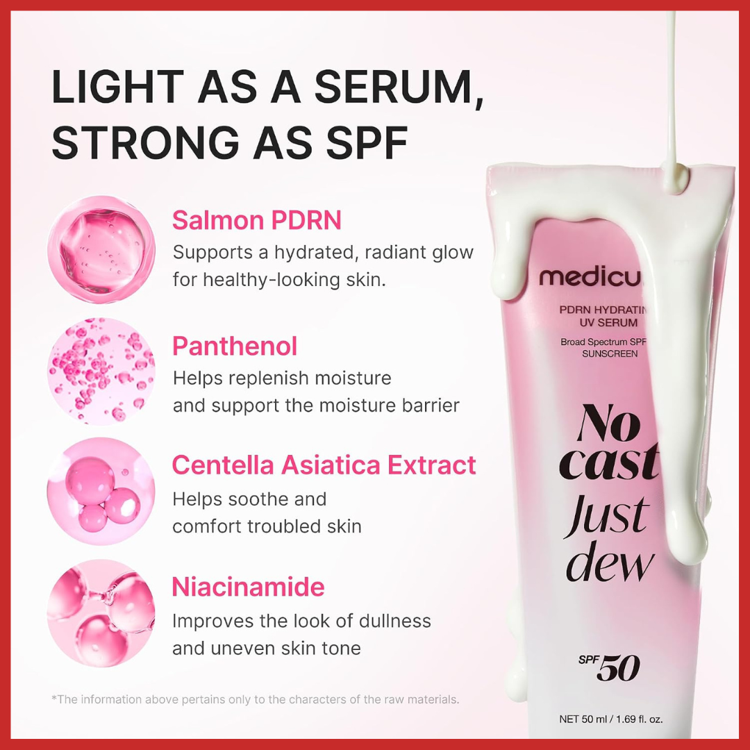 medicube PDRN Hydrating UV Sun Serum 50ml