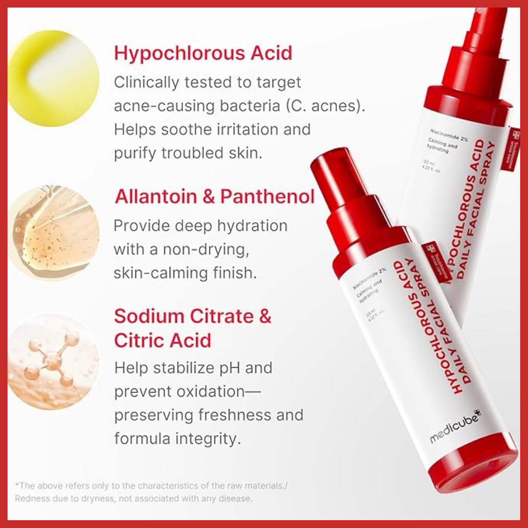 medicube Hypochlorous Acid Daily Facial Spray 125ml