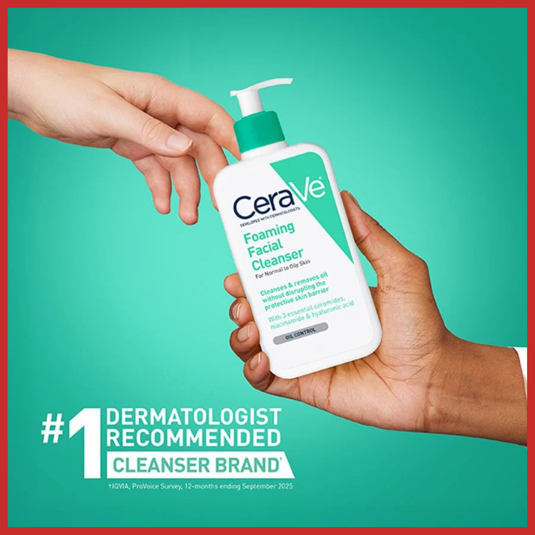 CERAVE Foaming Facial Cleanser for Normal to Oily Skin 236ml