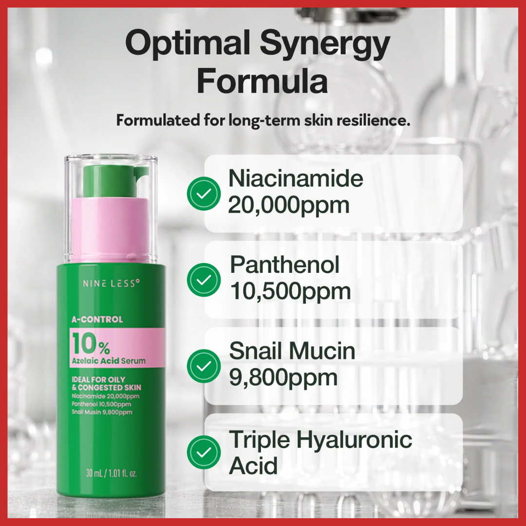 NINELESS A-Control 10% Azelaic Acid Serum 30ml