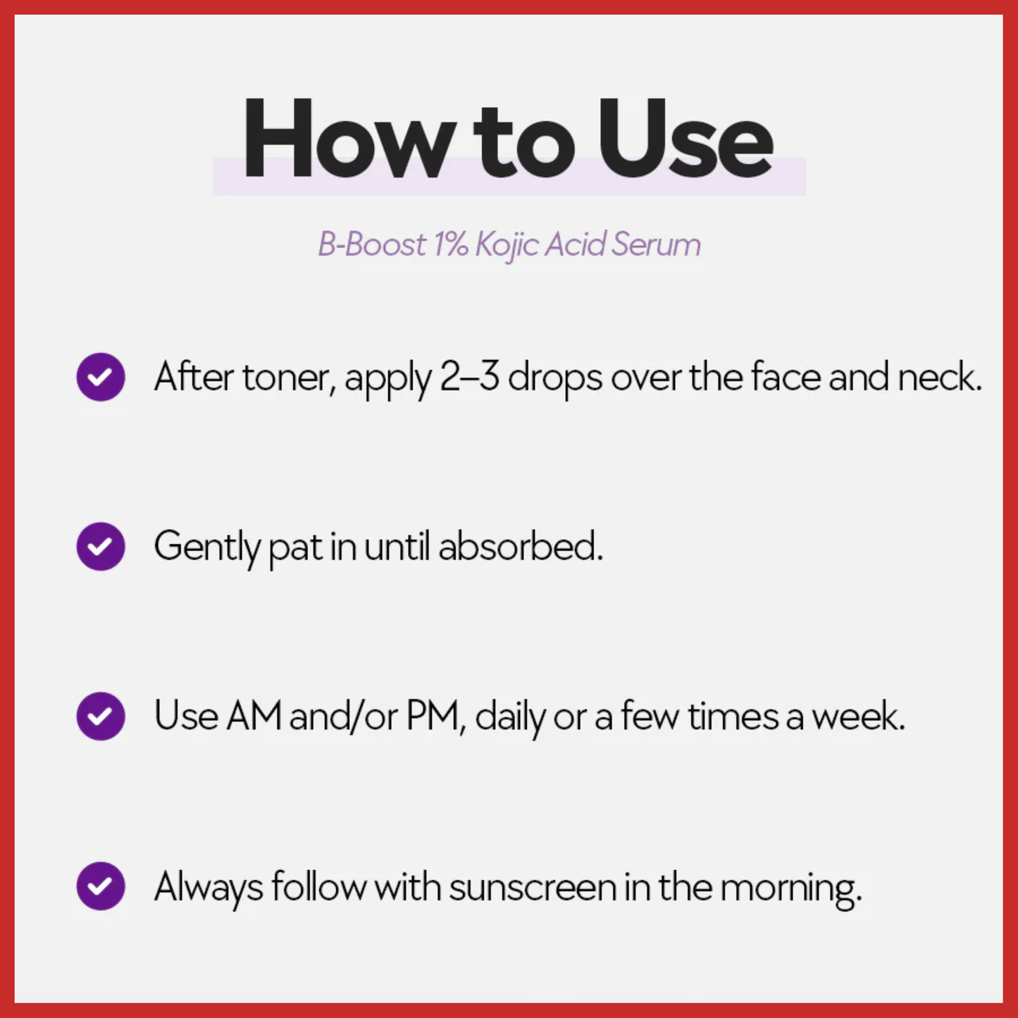 NINELESS B-Boost 1% Kojic Acid Serum 30ml