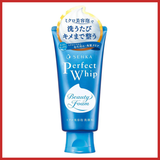 Senka Perfect Whip Cleansing Foam Gentle Daily Face Wash 120g