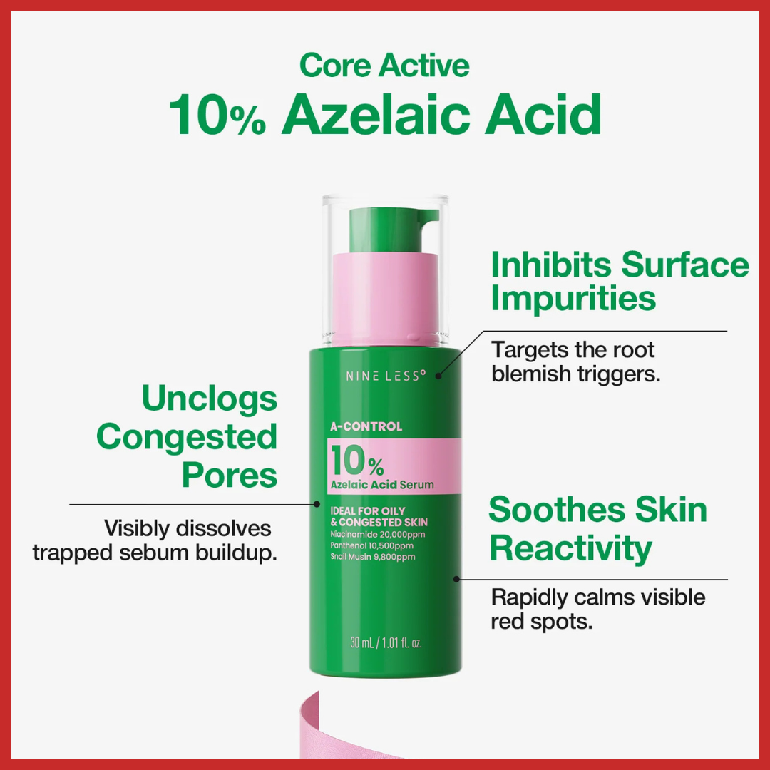NINELESS A-Control 10% Azelaic Acid Serum 30ml