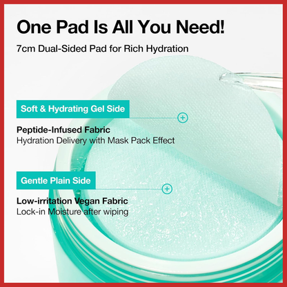 ANUA PDRN 100 Hyaluronic Acid Glow Pad 60 Pads