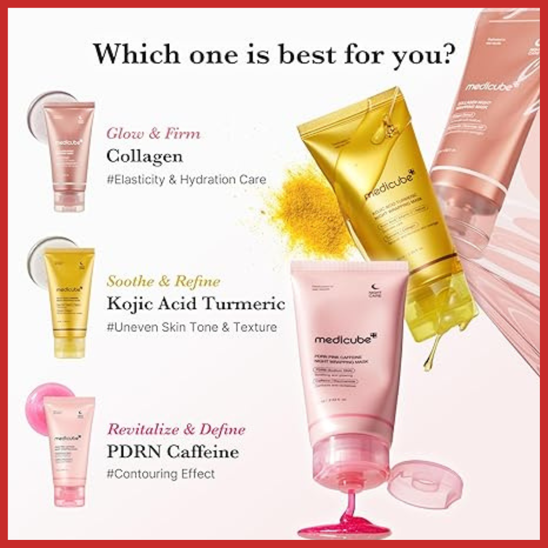 medicube PDRN Caffeine Overnight Wrapping Peel Off Facial Mask 75ml