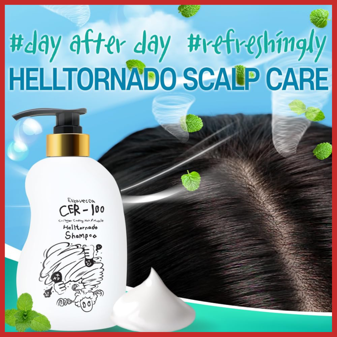 Elizavecca CER-100 Collagen Coating Hair A+ Muscle Helltornado Shampoo 500ml