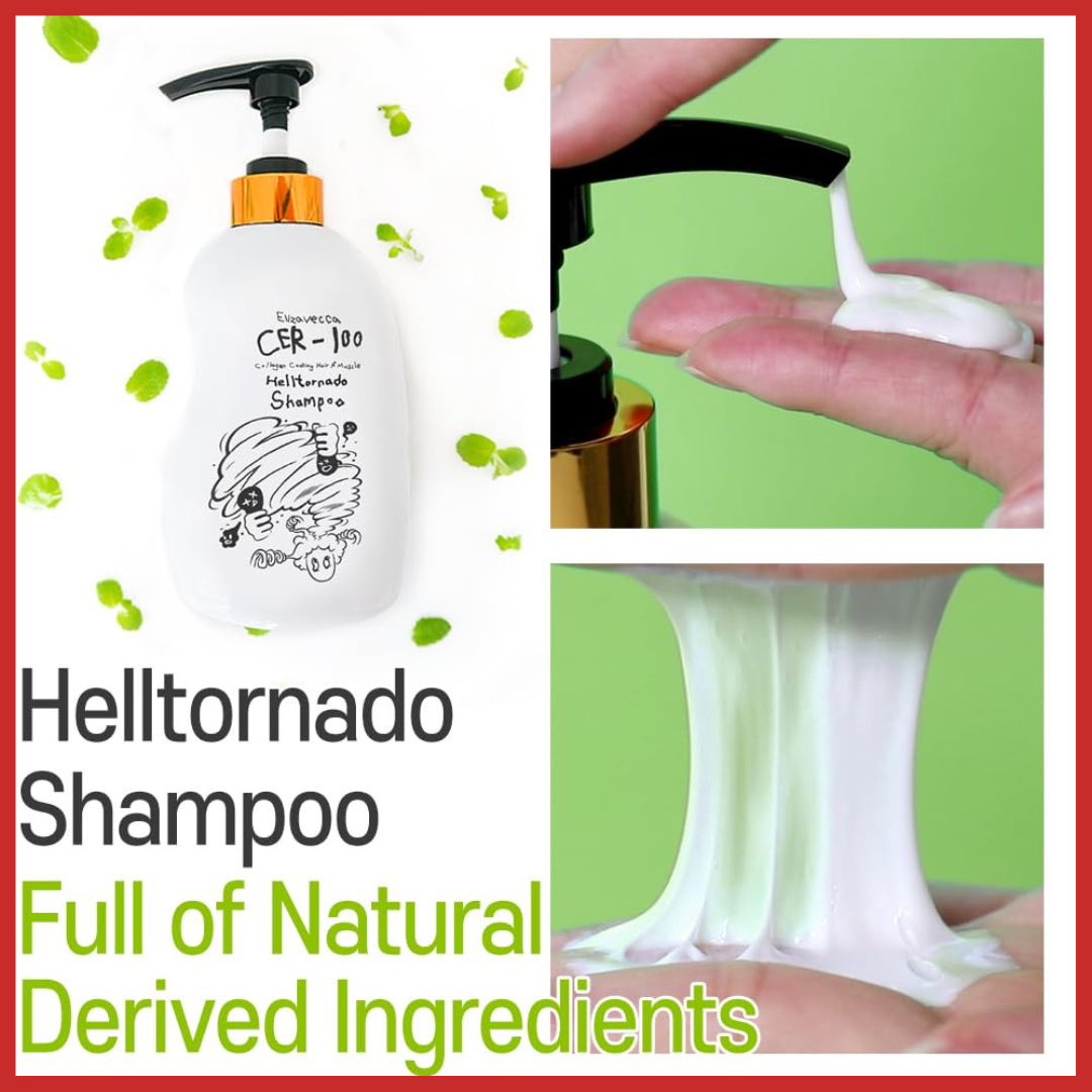 Elizavecca CER-100 Collagen Coating Hair A+ Muscle Helltornado Shampoo 500ml