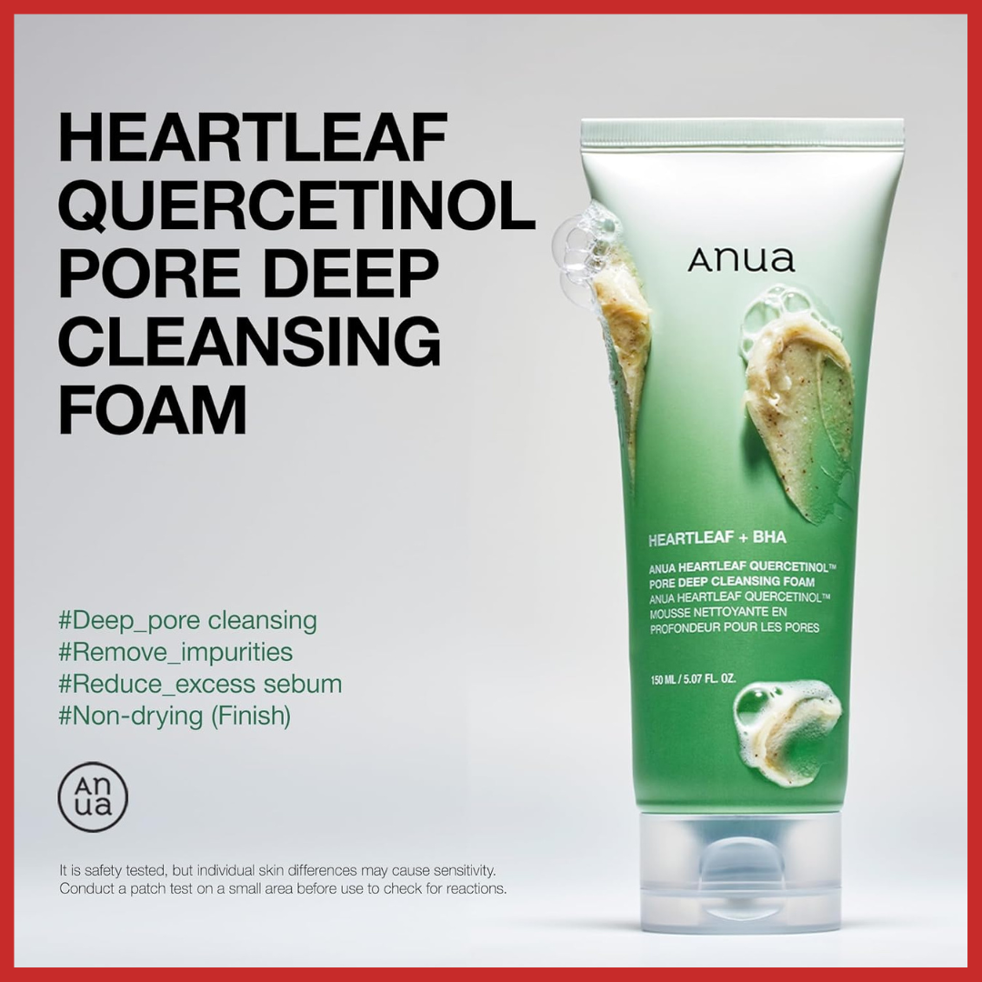 ANUA Heartleaf Quercetinol Pore Deep Cleansing Foam 150ml