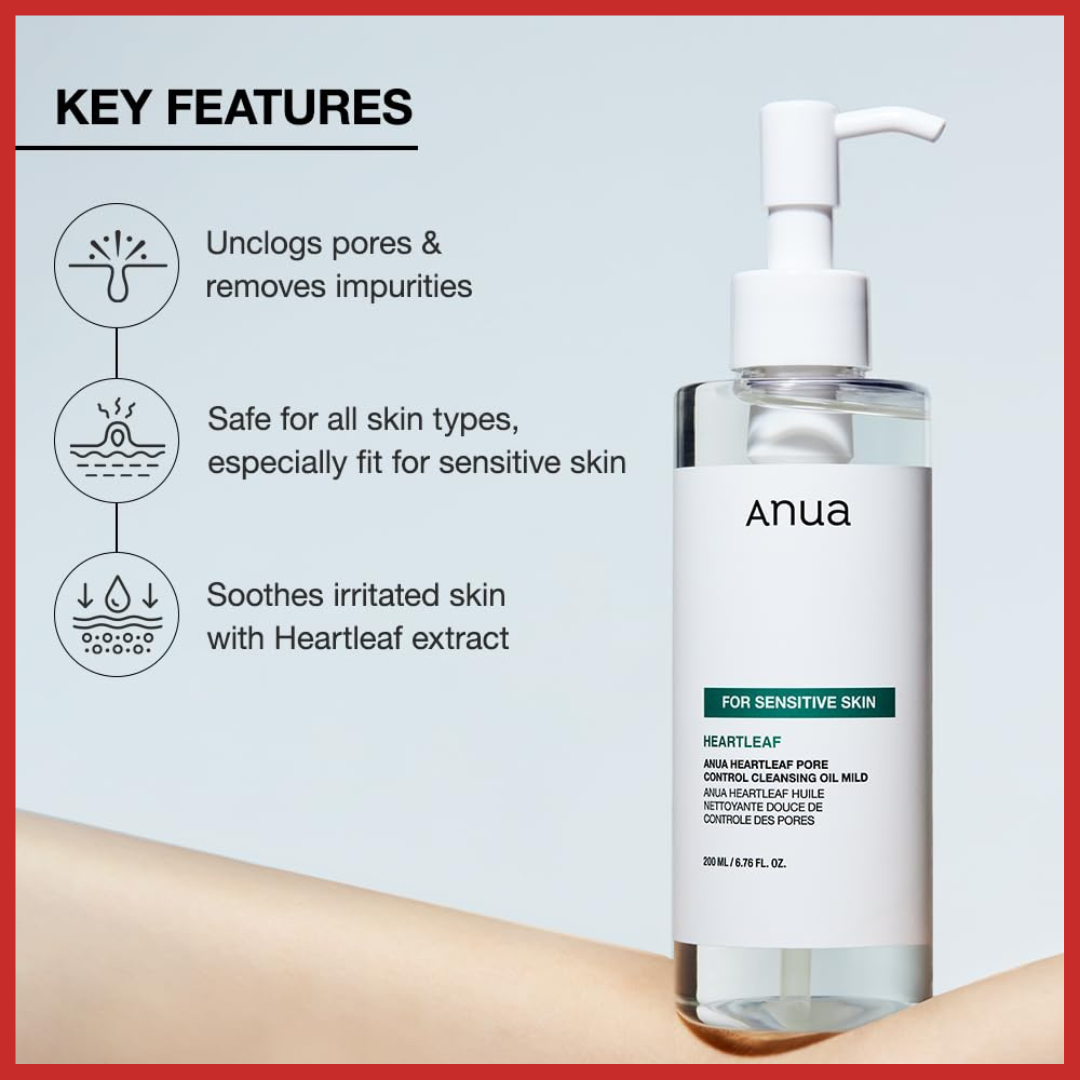 ANUA Heartleaf Pore Control Cleansing Oil Mild 200ml