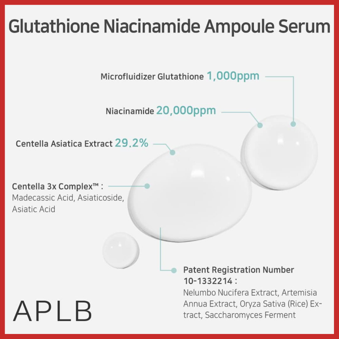 APLB Glutathione Niacinamide Ampoule Serum 40ml