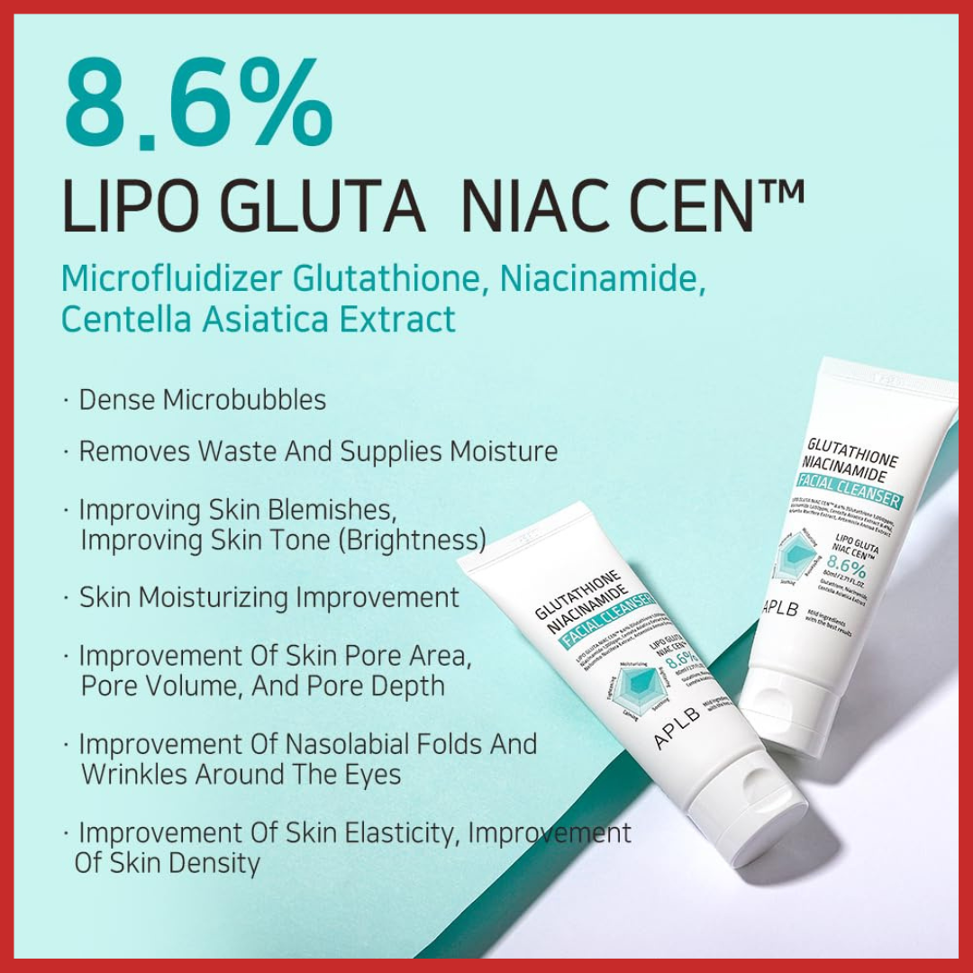 APLB Glutathione Niacinamide Facial Cleanser 80ml