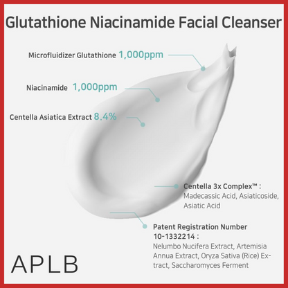 APLB Glutathione Niacinamide Facial Cleanser 80ml